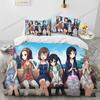 K-ON Cartoon Cute Lolita Kawaii 3D NEW Duvet Cover Pillowcase Bedding Set Adult Boy Girl Bedroom Decoration Single Double Large