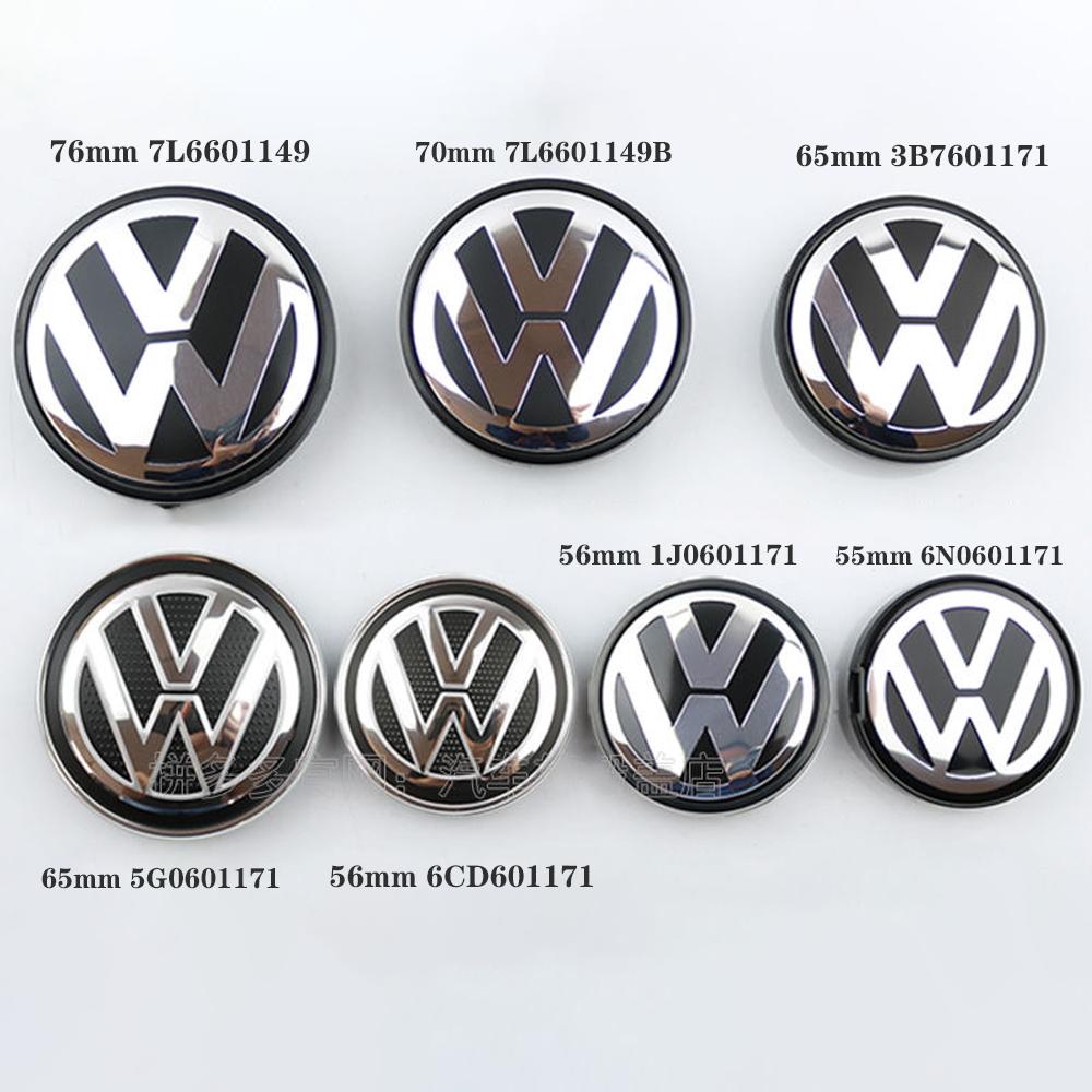 4pcs 55mm 56mm 65mm 70mm 76mm Car Wheel Center Caps Hubcap Cover for VW GTI Jetta MK5 Golf Passat styling 3B7601171
