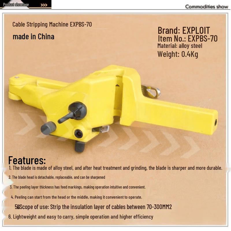 Multi-functional 70-300mm Cable Stripper