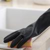Household Gloves Practical Durable Cleaning All Black Long Gloves Anti-Slip Water Dust Stop Kitchen Home Tools Supplies