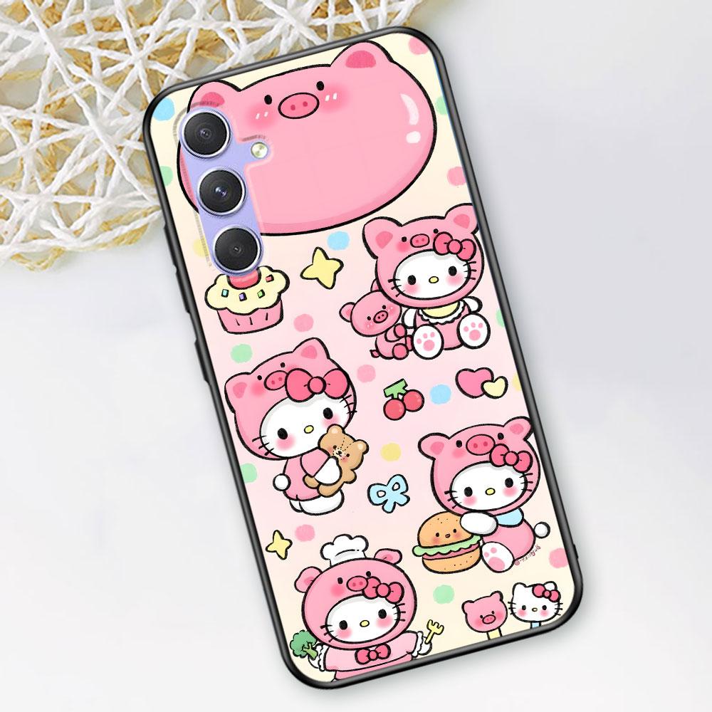 Hello Kitty Kawaii KT Cat Case for Samsung Galaxy A51 A53 A54 A31 A52 A12 A13 A21s A22 A32 A11 A22 A33 A41 A52s TPU Phone Cover