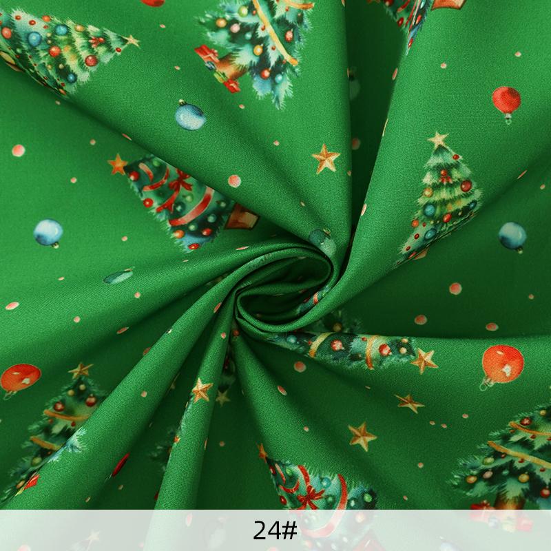 0.5m/1m/5m Gingerbread Man Print Christmas Style Fabric For Sewing Tablecloths Sofa Pillowcase Christmas Decoration DIY Fabrics