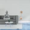 Metal Statue Creative Miniature Figurine Abstract Nordic Ornament for Hotel Patio Backyard Table