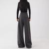 High-Quality Wool Blend High-Waisted Wide-Leg Slimming Pants for Autumn/Winter