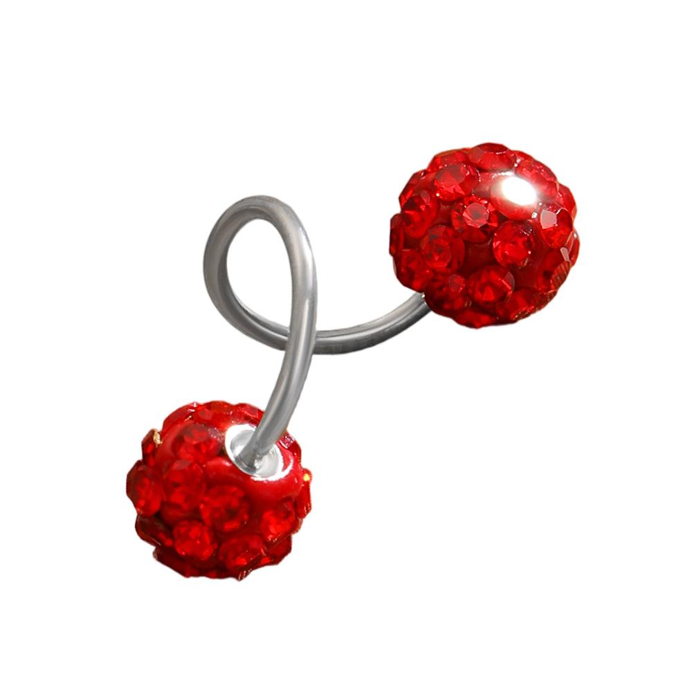 Heiß verkaufende Voll-Diamant-Kugel-Spiral-Steckerohrringe, personalisierter Modeschmuck und Schlichtheit, vielseitige Ohrknorpel-Stecker