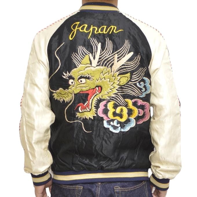 

Куртка-сувенір Tailor Toyo Ацетатний сукаджан ГОЛОВА ДРАКОНА КАРТА ЯПОНІЇ Taylor Toyo TT15273-119 × (S) чорний