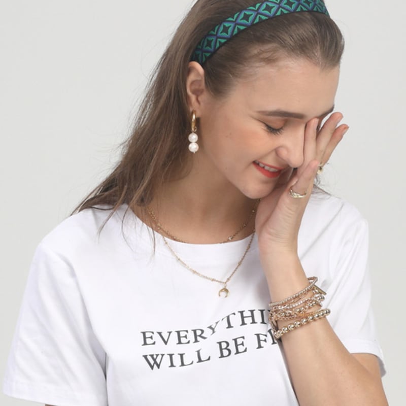 LALA Afrikanisches Muster Haarband - SCHWARZ