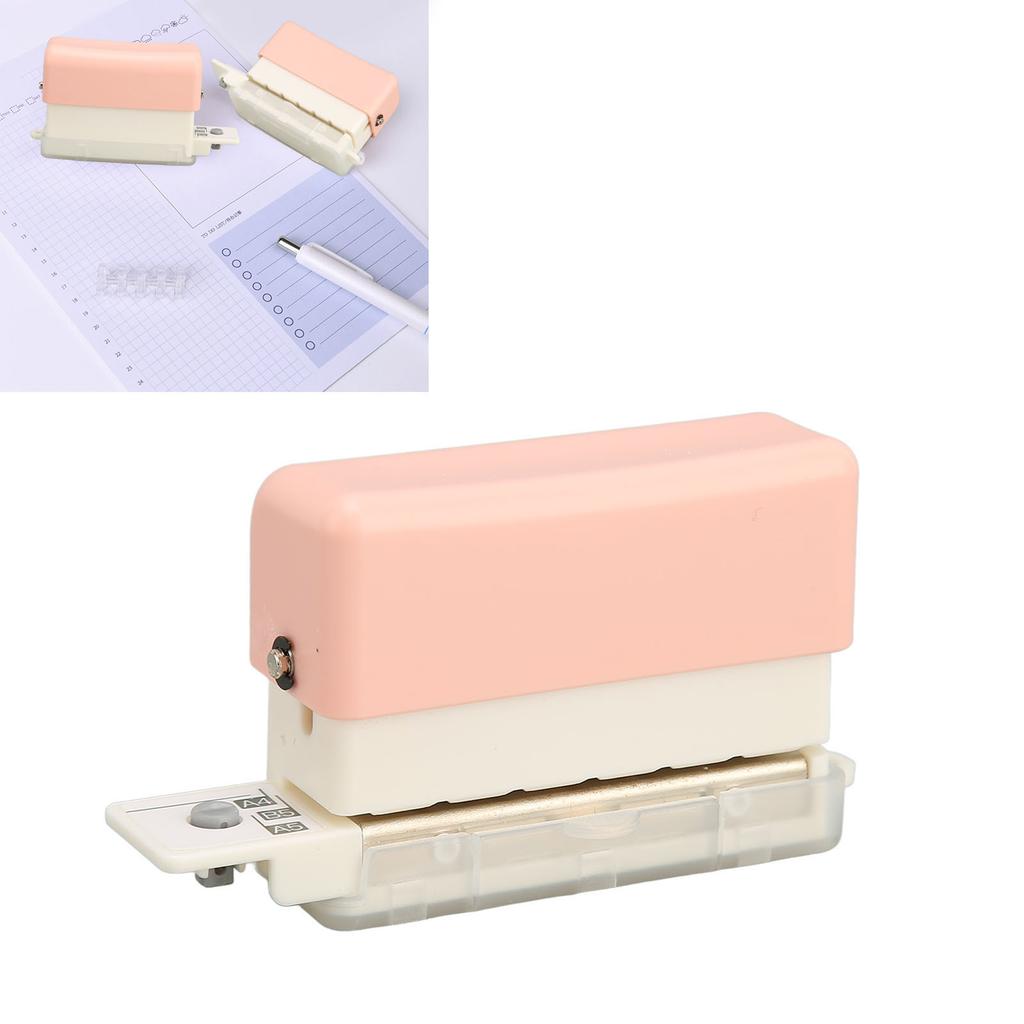 6 Hole Paper Puncher Portable Cute ABS Manual 7mm Punching Depth Desktop Punch Puncher for