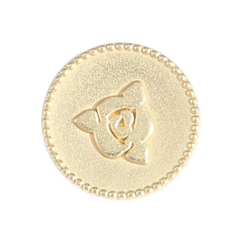 10Pcs High-End Metal Buttons, Men'S And Women'S Clothes, Coats, Blazers, Round Gold Buttons, Versatile, Exquisite Woolen Buttons