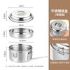 Zhishi 304 Edelstahl Runde Lunchbox