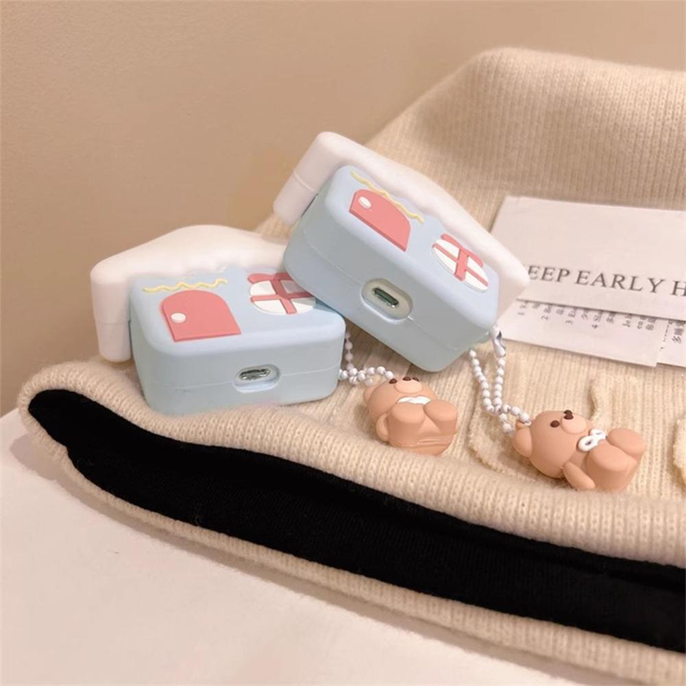 Ice Cream House Cover 3D Cute Silicone Earphone Earbuds Cover for AirPods 1/2/3/4 Pro 2 1 Charging Bags