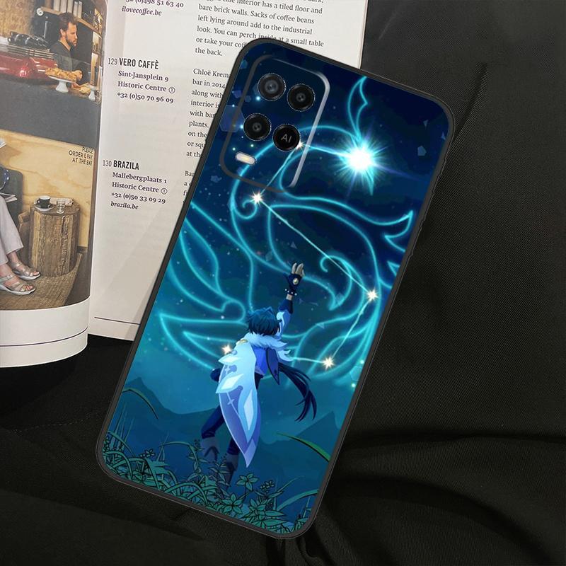 Coque de téléphone Genshin Impact Kaeya pour Oppo A74 A94 A54 A18 A38 A58 A78 A98 A40 A60 A80 A16 A76 A96 A15 A57S A17 A77