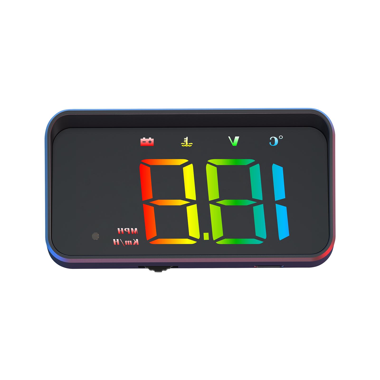 M4 OBD HUD Проекционный дисплей Цифровой спидометр Температура воды Напряжение Сигнализация скорости Большой передний Автомобильное электронное устройство Customized M4 HUD