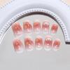 Cute Blush Cloud Love Stars Sweet Girl White Versatile Removable Nail Art Tablets 24 Pieces