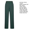 Straight Leg Casual Pants with Pockets Women Business Work Pants Solid Color Super Elastic Long Pants