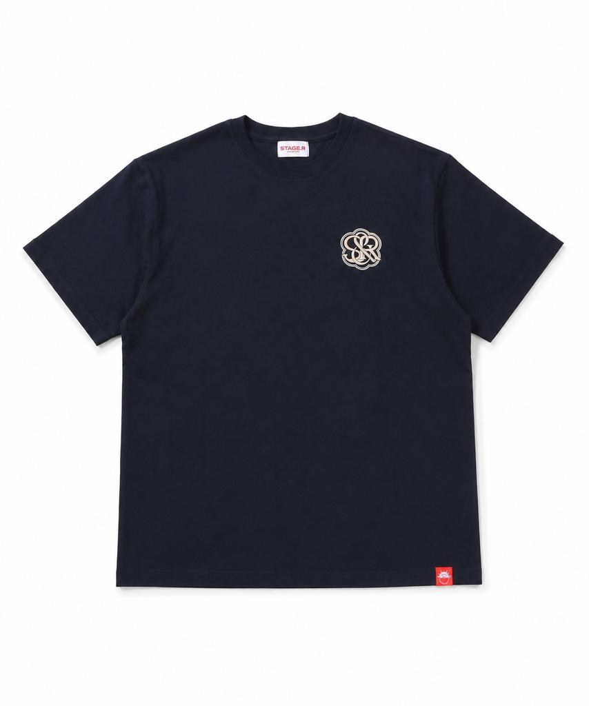 Seuteijial Signature Serve Short Sleeve T-Shirt [Navy]