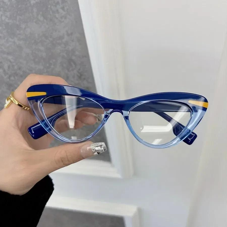 Quadratische Blaulichtfilterbrille Mode Retro Klassisch Damen Herren Computer Gaming Augenschutz Einfache Brille