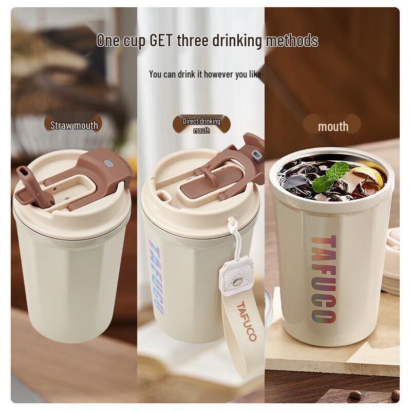 TAFUCO T2457 Dual-Drink Insulated Coffee Mug