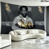 Kendrick Lamar Wall Tapestry Aesthetic Wall Hanging Printed Fabric Blanket Decorative Tapestries for Bedroom Living Room Home Decor