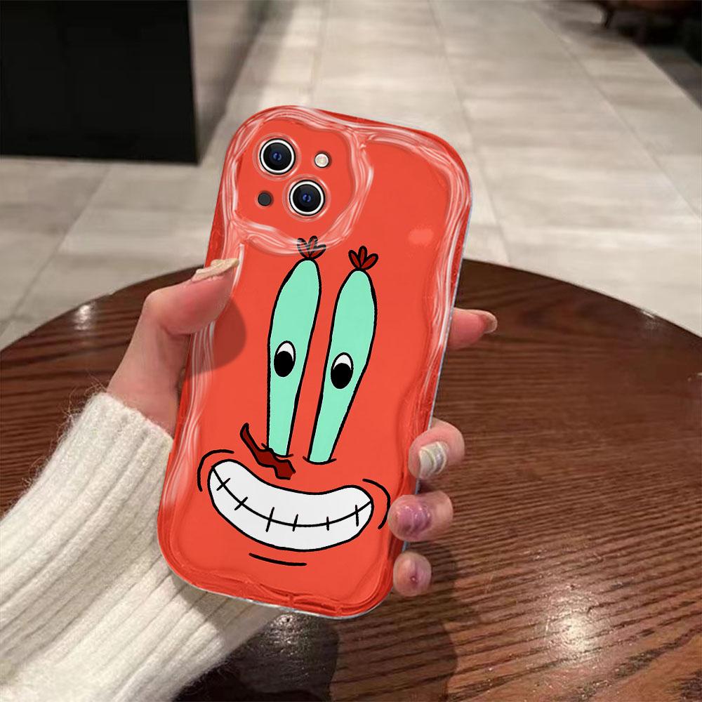 

Cute S-SpongeBobs 3D Wave Case For IPhone 16 15 14 13 12 11 Pro Max Mini X XR XSMAX 8 7 6S Plus Soft Silicone Cover iPhone 8 7 SE20