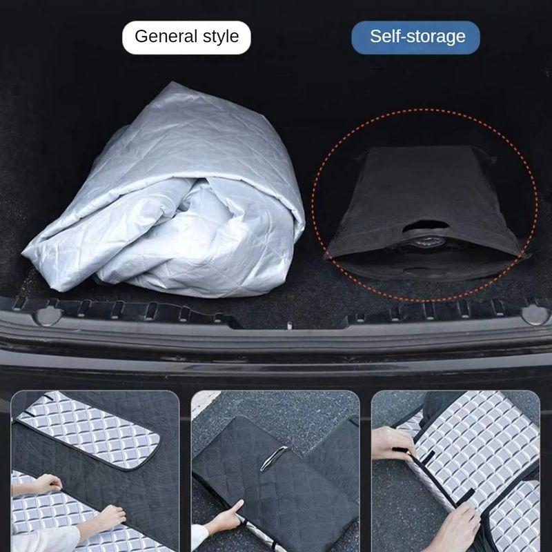 Leiboo Sunshade Cover Car Windshield Snow Sun Shade Waterproof Protector Automobile Magnetic Cover Car Front Windscreen Cover