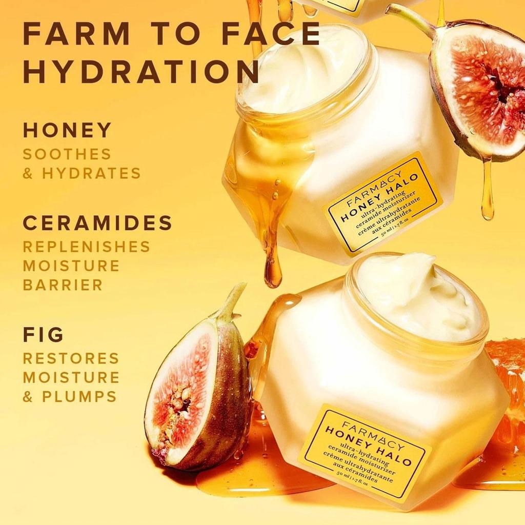 Farmacy Honey Halo Hydrating Ceramide Face Moisturizer 25ml