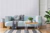 Pannello Decorativo Autoadesivo PVC Liscio Grigio Chiaro Lamele 280X60 Cm