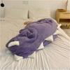 [newsight] Winter Pajamas, Dinosaur Romper Overalls, Kigurumi, Loungewear, Cold Weather Protection, Fluffy (Purple)