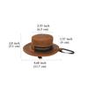 Polyester Fischerhut Anhänger Beutel Leder Einfarbige Cowboykappe Hängende Tasche Spritzwassergeschützt Anti-Verlust