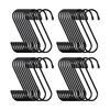 Takagi Pack of 40 Hooks X 20 for Small Load Capacity Made In S-Hooks, Medium, 150mm, Black, (2 Bags), Items, Hanging, Organizing, 12kg, Black, Japan.