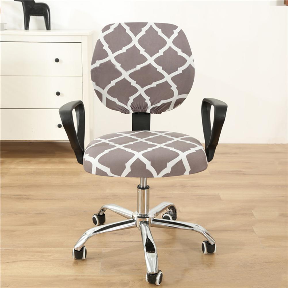 Computer Office Chair Covers Home Stretchable Washable Rotating Chair Slipcovers