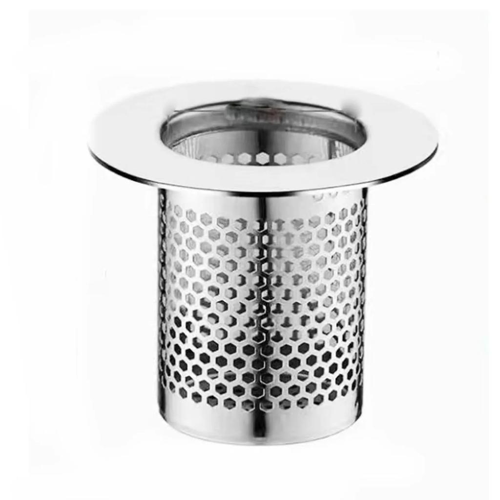 1PCS Kitchen Sink Filter Stainless Steel Mesh Sink Strainer Filter Bathroom Sink Strainer Drain Hole Filter Drainage Pipe Drain