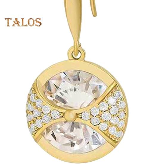 1 Paar Hängeohrringe für Damen, Zirkonia, Retro, poliert, für Abschlussball, Party, Haken-Ohrringe, Urlaubs- und Geburtstagsgeschenk, baumelnde Ohrringe, Ohrschmuck