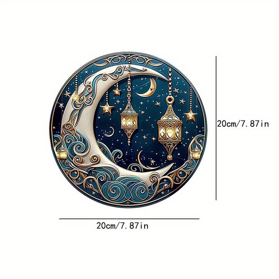 

2D Плоский 20 см Рамадан Фестиваль Деревянный Настенный Декор - Луна Универсальный Праздничный Деревянный Подвесной, Украшение Для Дома, Приветственный Знак Декор Для Вечеринки, Дерево 20cm*20cm