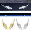 1Pair Car Auto Motorcycle Body Sticker 3D Eagle Angel Wings Fashion Gold Silver Aluminum Stickers Auto Exterior Decoration