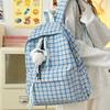 Children's Schoolbags Elementary School Students Junior High School Students Plaid Backpacks