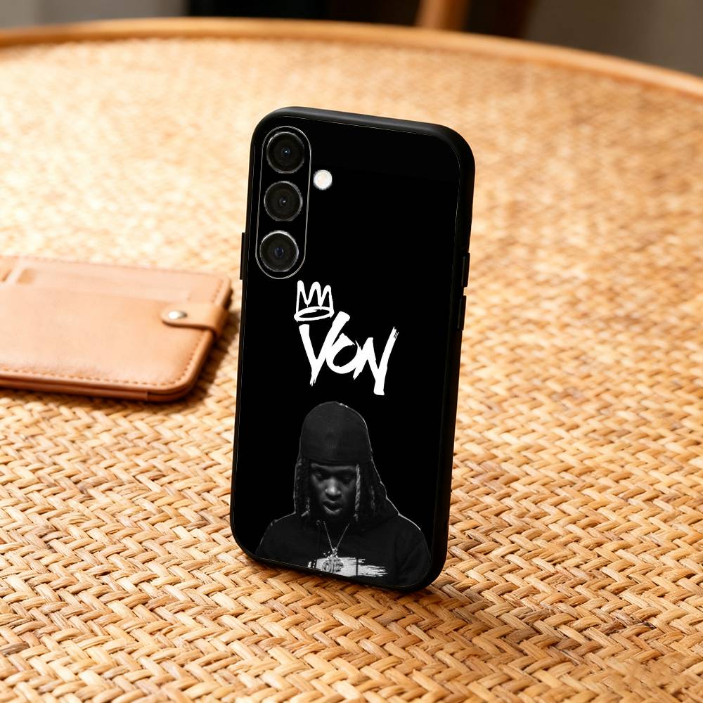 K-King Von-C-Crazy Story Phone Case For Samsung A73,72,71,53,52,51,22,91,80, Soft Black Cover