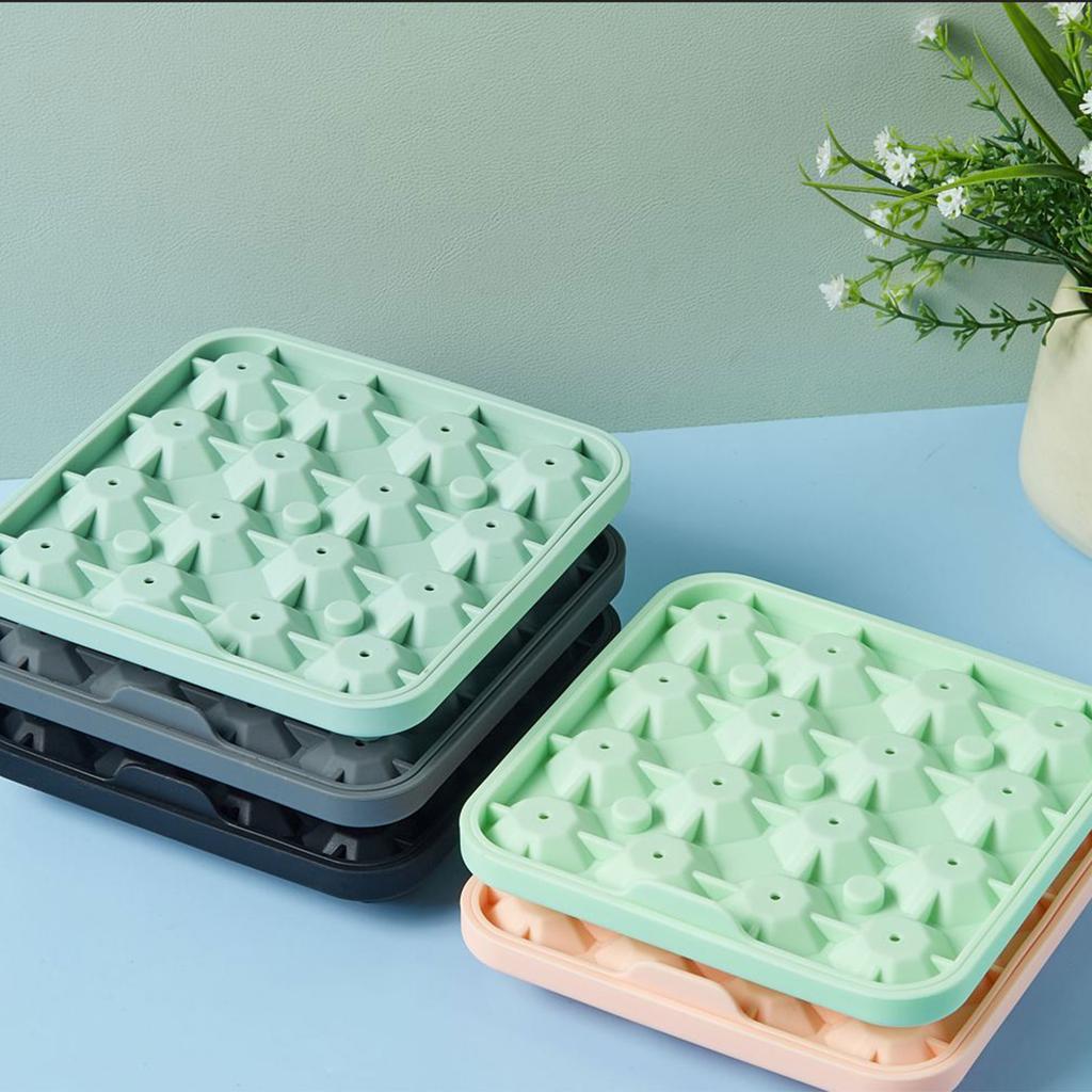 Flexible Ice Cube Maker Durables Silicone Material Ice Cube Tray Diamond Shaped Ice Tool Ice Cube Moulds for Beverages