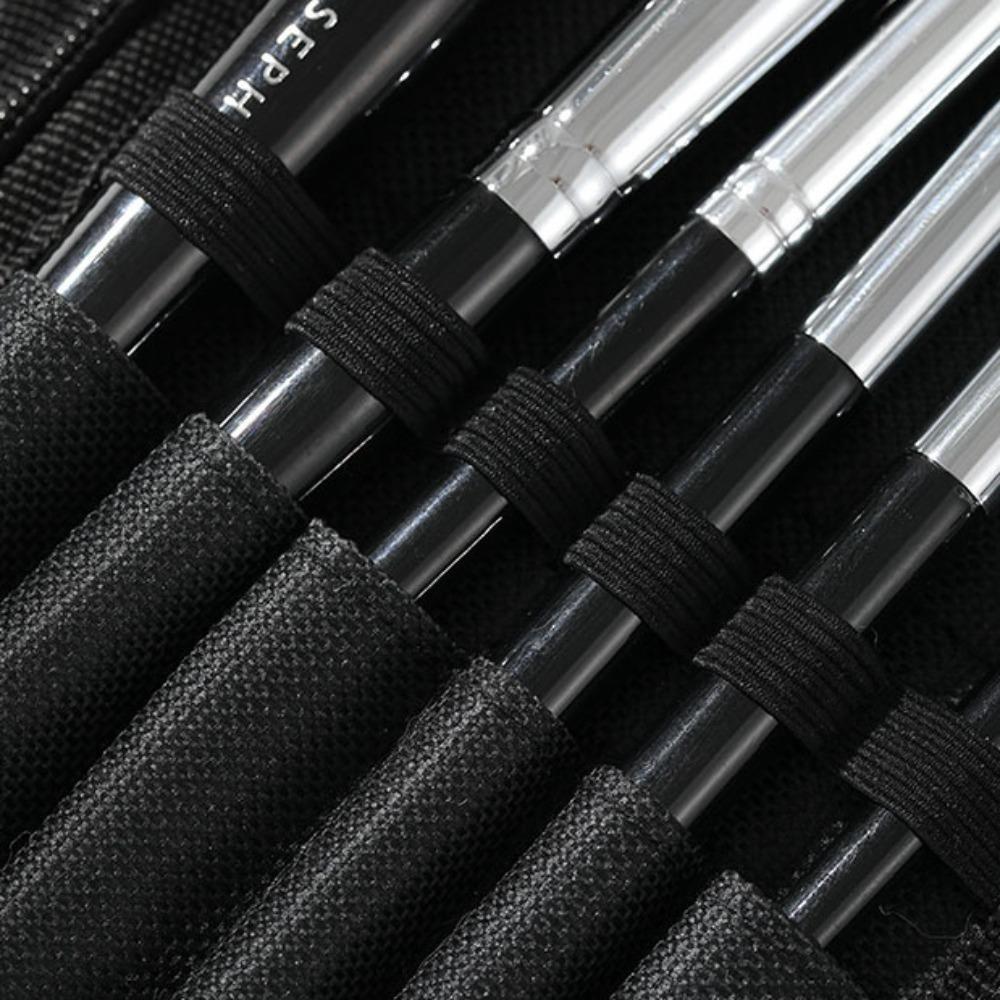 High Quality Portable Make Up Brush Bag 15 Hole Position Large Capacity Paint Brush Pouch Durable Pen Cases