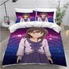 Japan Animation Bedding Set 2 Pieces, Microfiber Cartoon Comforter Cover With Zipper And 2 Pillowcase 75*50 For Teens And Adults