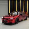 1/24 Nissan Skyline GT-R GTR R34 Alloy Electroplated Sports Car Model Diecast Metal Racing Car Vehicles Model Sound Light Kids Toy Gift