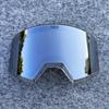 Magnetické lyžařské brýle Dvouvrstvé HD sklo Lyžování Proti zamlžování UV400 Snowboardové brýle Muži Ženy Lyžařské brýle Ochranné brýle