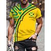 Jamaican Flag Hummingbird 3D Printed Men's Short-Sleeved T-Shirt - Patriotic Casual Streetwear Shirt