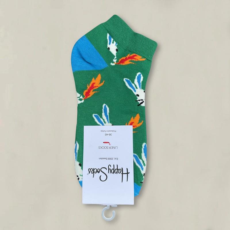 Happy Socks Womens Ankle Cartoon Cute Cotton Low Cut Colorful Casual