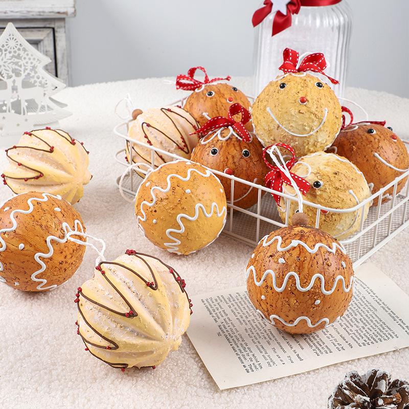 8cm 6pcs Bulk Foam Christmas Ball Ornaments Set, Festive Tree Hanging Decor, Home Party Supplies, Family Holiday Gifts