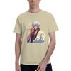 Classic Gintoki Character Men T Shirts Gintama Casual Tee Shirt Short Sleeve Crew Neck Pure Cotton Graphic Tops TShirt