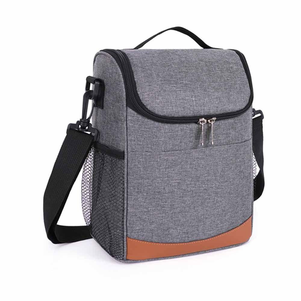 Large Capacity Insulated Cooler Bags Portable Insulated Lunch Bag  Office Worker
