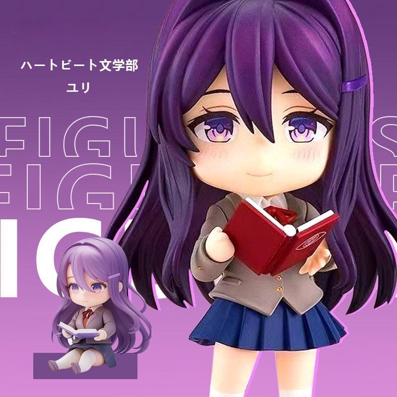 10CM Doki Doki Literature Club Chibi Nendoroid Set Cute Anime Articulated Action Figure Model Desktop Ornament Trendy Toys Gift
