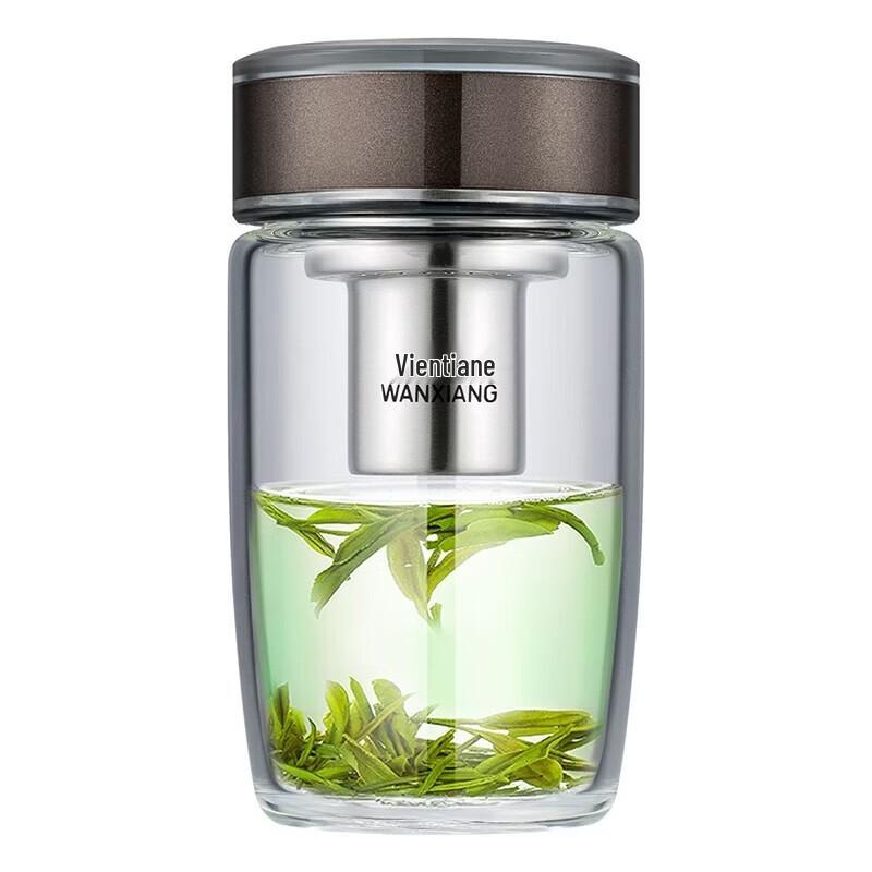 WANXIANG U183 Portable Filter Glass Water Bottle