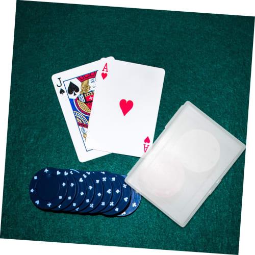 HOOTNEE Playing Card Storage Box, Card Deck Case, Transparent Design, Portable Size, Stylish Storage, Small Item Organizer, Set of 2